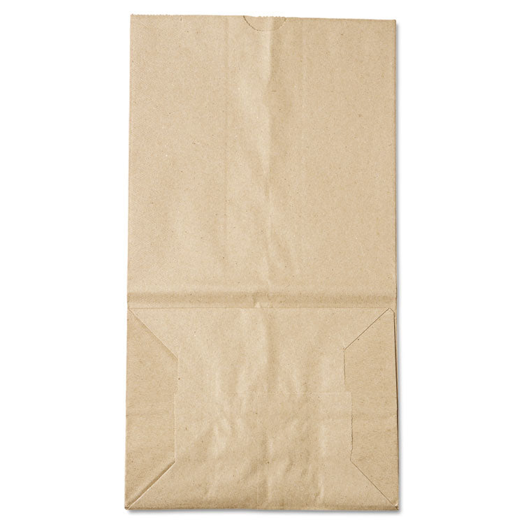 Grocery Paper Bags, 25# Squat Size, 40# Basis Weight, 8.25" x 5.25" x 16.13", Kraft, 500/Bundle