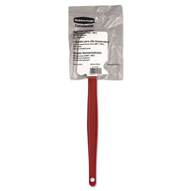 High-Heat Cook's Scraper, Plastic, 13.5", Red/White
