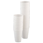Single-Sided Poly Paper Hot Cups, 12 Oz, White, 50/bag, 20 Bags/carton