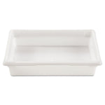 Food/Tote Boxes, 8.5 gal, 26 x 18 x 6, White, Plastic