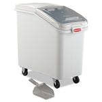 ProSave Mobile Ingredient Bin, 26.18 gal, 15.5 x 29.5 x 28, White, Plastic