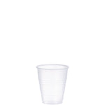 High-Impact Polystyrene Cold Cups, 5 oz, Plastic, Translucent, 100/Sleeve, 25 Sleeves/Carton