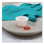 Paper Portion Cups, 0.5 oz, White, 250/Bag, 20 Bags/Carton