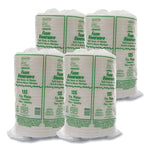 Quiet Classic Laminated Foam Plates, 3-Compartment Plate, 9" dia, White, 125/Pack, 4 Packs/Carton