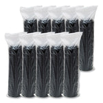 Cappuccino Dome Sipper Lids, Fits 12 oz to 24 oz Hot Cups, Plastic, Black, 100/Pack, 10 Packs/Carton