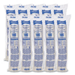 Non-Vented Cup Lids, Fits 9 oz to 22 oz Cold Cups, Plastic, Clear, 1,000/Carton