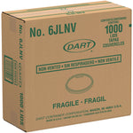 Non-Vented Cup Lids, Fits 6 oz Hot Cups/2 oz to 4 oz Food Containers, Plastic, Translucent, 1,000/Carton