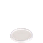 Non-Vented Cup Lids, Fits 6 oz Hot Cups/2 oz to 4 oz Food Containers, Plastic, Translucent, 1,000/Carton