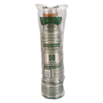 Bare Eco-Forward RPET Cold Cups, Squat, 12 oz to 14 oz, Plastic, Leaf Design, 50/Pack