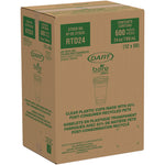 Bare Eco-Forward RPET Cold Cups, 24 oz, Plastic, Clear/Green/Orange, 50/Pack, 12 Packs/Carton