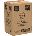 Polystyrene Portion Cups, 2 oz, Plastic, Translucent, 250/Bag, 10 Bags/Carton