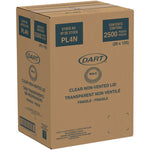 Portion/Souffle Cup Lids, Fits 3.25 oz to 9 oz Portion Cups, Plastic, Clear, 125/Pack, 20 Packs/Carton