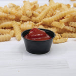 Polystyrene Portion Cups, 2 oz, Plastic, Black, 250/Bag, 10 Bags/Carton