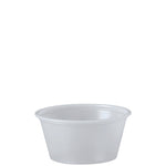Polystyrene Portion Cups, 2 oz, Plastic, Translucent, 250/Bag, 10 Bags/Carton