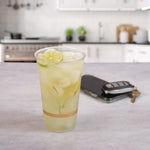 Bare Eco-Forward RPET Cold Cups, 24 oz, Plastic, Clear/Green/Orange, 50/Pack, 12 Packs/Carton