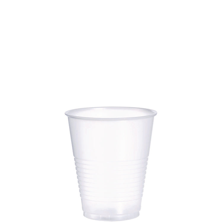 High-Impact Polystyrene Squat Cold Cups, 12 oz, Plastic, Translucent, 50/Pack