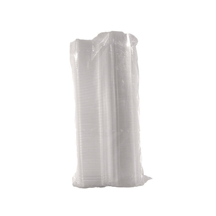 ClearPac SafeSeal Tamper-Resistant/Evident Containers, Flat Lid, 16 oz, Clear, Plastic, 100/Bag, 2 Bags/Carton