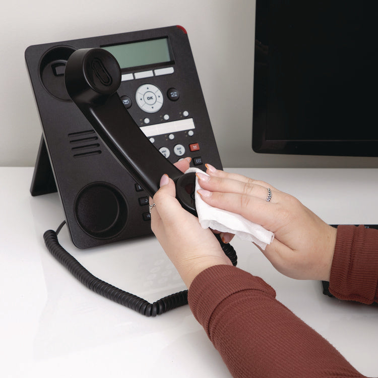 PhoneKleen Wet Wipes, Cloth, 5 x 5, 50/Tub