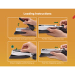 inPOWER+28 Executive One-Finger 3-in-1 Eco-Friendly Desktop Stapler, 28-Sheet Capacity, Black/Silver