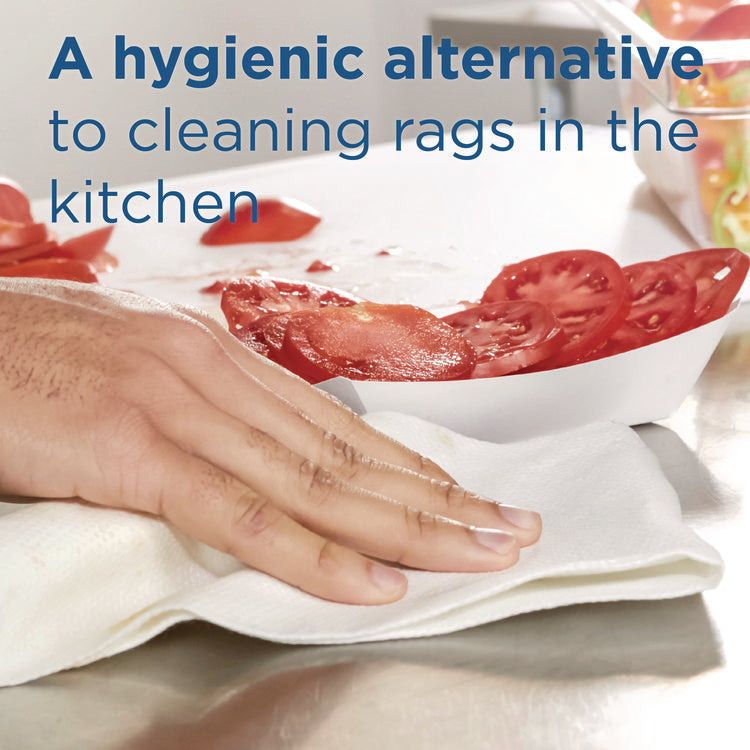 H700 Disposable Foodservice Towel, 13 x 24, Unscented, Green/White, 150/Carton