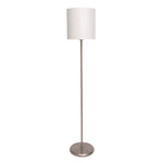 Slim Line Lamp Set, Table 12.63" High and Floor 61.5" High, Silver