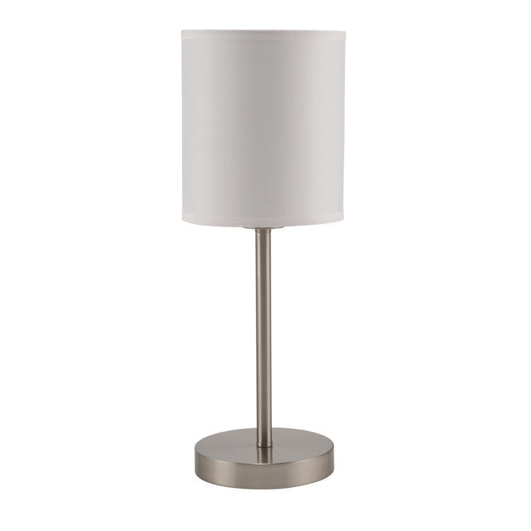 Slim Line Lamp Set, Table 12.63" High and Floor 61.5" High, Silver