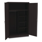 Jumbo Combination Steel Storage Cabinet, 48w X 24d X 78h, Black