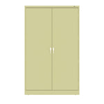 Jumbo Combination Steel Storage Cabinet, 48w X 24d X 78h, Putty