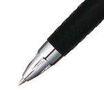 Signo 207 Gel Pen, Retractable, Fine 0.5 mm, Black Ink, Smoke/Black Barrel, 4/Pack