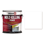 Mold Killing Primer, Interior/Exterior, Flat White, 1 gal Bucket/Pail, 2/Carton