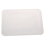 Plastic Dome Lids, Fits Oblong Pans 2061/2062, 8.25 x 5.88, Clear, 500/Carton