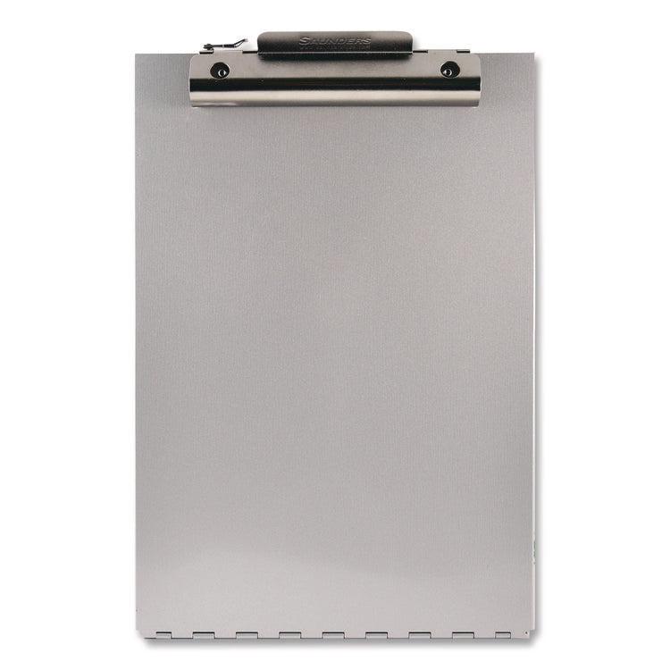 Redi-Rite Aluminum Storage Clipboard, 1" Clip Capacity, Holds 8.5 x 11 Sheets, Silver