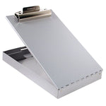 Redi-Rite Aluminum Storage Clipboard, 1" Clip Capacity, Holds 8.5 x 11 Sheets, Silver