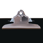 Recycled Plastic Clipboard with Ruler Edge, 1" Clip Capacity, Holds 8.5 x 11 Sheets, Black