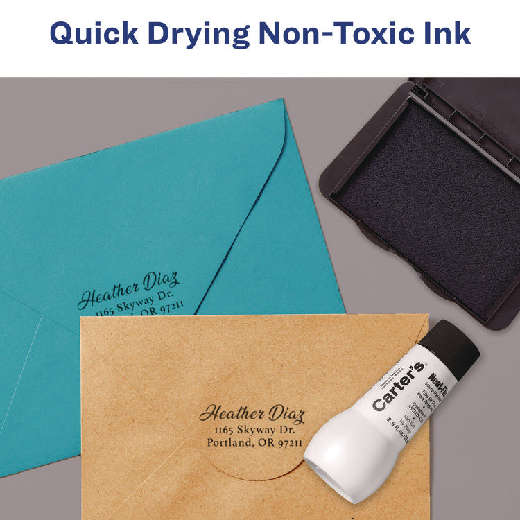 Pre-Inked Felt Stamp Pad, 6.25" x 3.25", Black