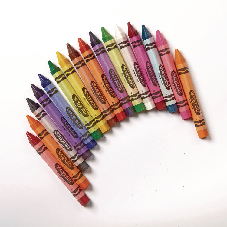 Classpack Triangular Crayons, 16 Colors, 256/carton