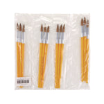 Watercolor Brush Set, Size 12, Camel-Hair Blend, Round Profile, 3/pack