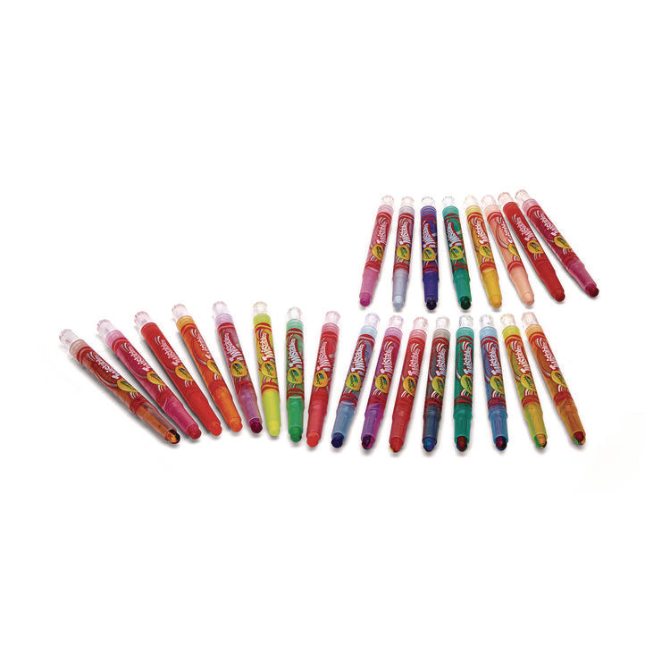 Twistables Mini Crayons, Fun Effects, Assorted, 24/Pack