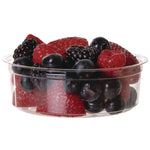 Renewable and Compostable Round Deli Containers, 8 oz, Clear, Plastic, 50/Pack, 10 Packs/Carton