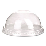 GreenStripe Cold Cup Dome Lids, With Hole, Fits 9 oz to 24 oz Cold Cups, Plastic, Clear, 100/Pack, 10 Packs/Carton
