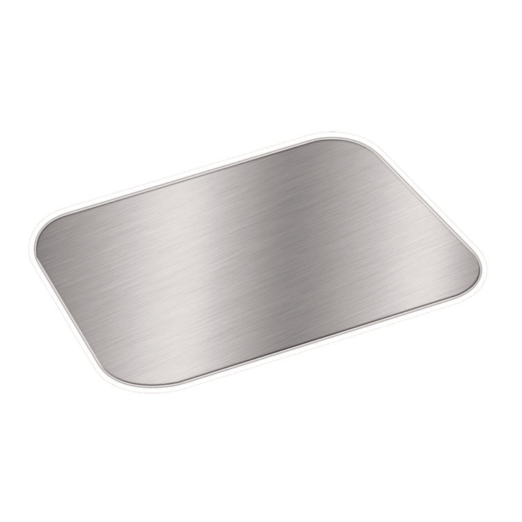 Foil Laminated Board Lids, Fits 2061/2062, 5.88 x 8.44, Aluminum, 500/Carton