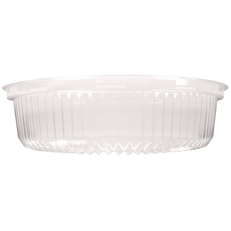 Plastic Dome Lids, Embossed, Fits 4012/4013, 12" Diameter, Clear, 25/Carton