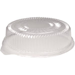 Plastic Dome Lids, Embossed, Fits 4012/4013, 12" Diameter, Clear, 25/Carton