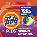 PODS Laundry Detergent, HE Compatible, Spring Meadow, 66 oz Tub, 76 Pacs/Tub