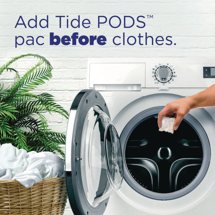 PODS Laundry Detergent, HE Compatible, Free and Gentle, 63 oz Tub, 76 Pacs/Tub