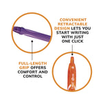 Gel-ocity Quick Dry Gel Pen, Retractable, Medium 0.7 mm, Assorted Ink and Barrel Colors, 16/Pack