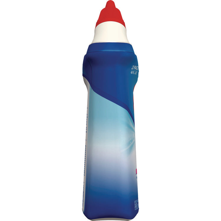 Disinfecting Toilet Bowl Cleaner with Bleach, Rain Clean Scent, 24 oz Bottle, 2/Pack