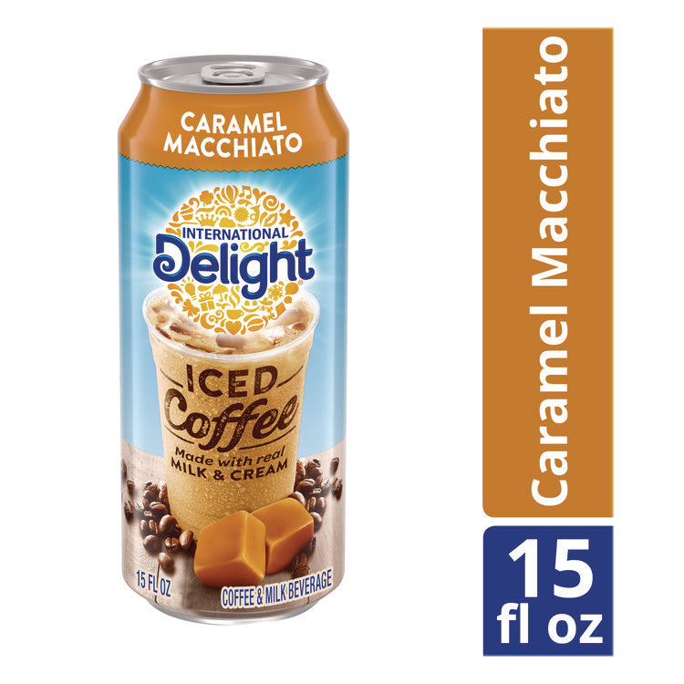 Iced Coffee, Caramel Macchiato, 15 oz Can, 12/Carton