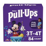 Pull-Ups Learning Designs Potty Training Pants for Boys, Size 5, 3T-4T, 32 lbs to 40 lbs, 84/Carton