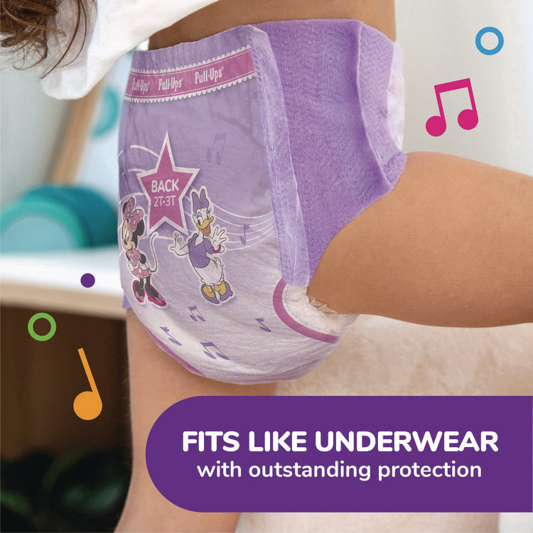 Pull Ups Learning Designs Potty Training Pants for Girls, Size 6, 4T-5T, 38 lbs to 50 lbs, 74/Carton